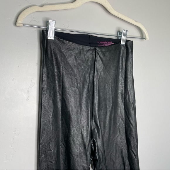 Commando Control Faux Leather High Rise Legging‎ Pants Black Medium Slimming M - Picture 8 of 14